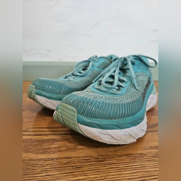 HOKA ONE ONE Bondi 7 Blue Running Sneakers - Picture 4 of 10